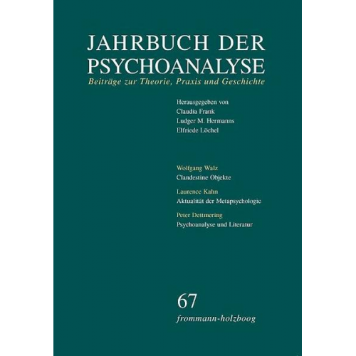 Jahrbuch der Psychoanalyse / Band 67