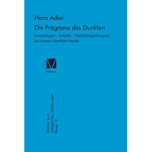 Hans Adler - Die Prägnanz des Dunklen