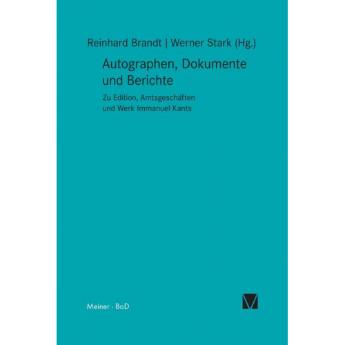 Autographen, Dokumente und Berichte