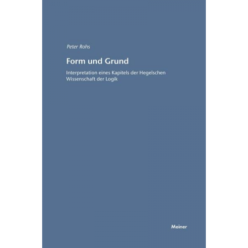 Peter Rohs - Form und Grund