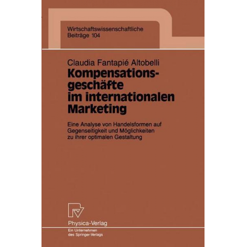 Claudia Fantapie Altobelli - Kompensationsgeschäfte im internationalen Marketing