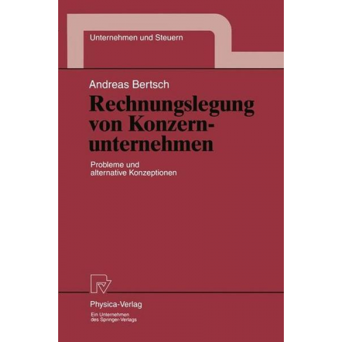 Andreas Bertsch - Rechnungslegung von Konzernunternehmen