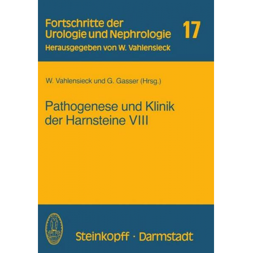 Pathogenese und Klinik der Harnsteine VIII