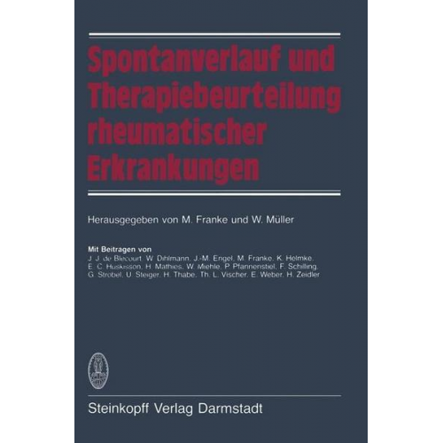 Spontanverlauf und Therapiebeurteilung rheumatischer Erkrankungen