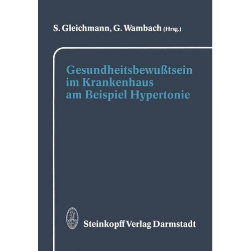 Gesundheitsbewußtsein im Krankenhaus am Beispiel Hypertonie