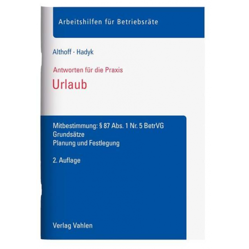 Lars Althoff & Marc Hadyk - Urlaub