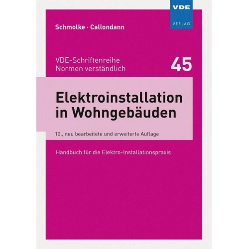 Herbert Schmolke & Karsten Callondann - Elektroinstallation in Wohngebäuden