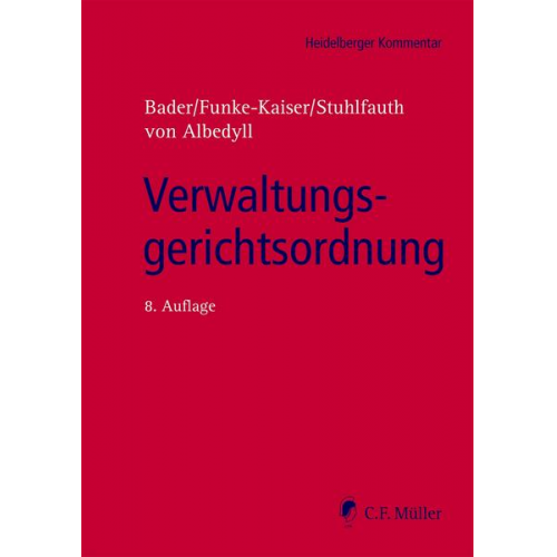 Johann Bader & Michael Funke-Kaiser & Thomas Stuhlfauth & Jörg Albedyll - Verwaltungsgerichtsordnung