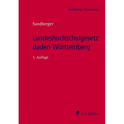 Georg Sandberger - Landeshochschulgesetz Baden-Württemberg