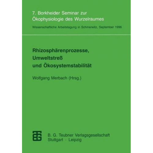 Rhizosphärenprozesse, Umweltstreß und Ökosystemstabilität