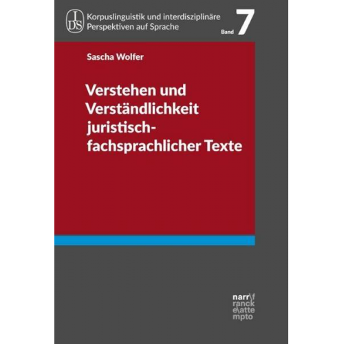 Sascha Wolfer - Verstehen und Verständlichkeit juristisch-fachsprachlicher Texte