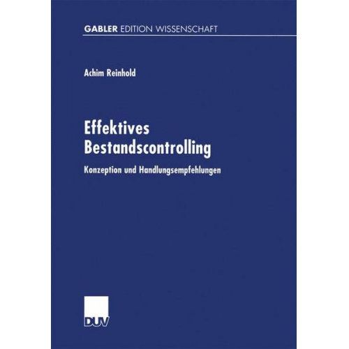 Achim Reinhold - Effektives Bestandscontrolling