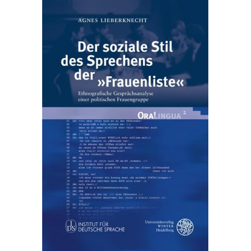 Agnes Lieberknecht - Der soziale Stil des Sprechens der 'Frauenliste