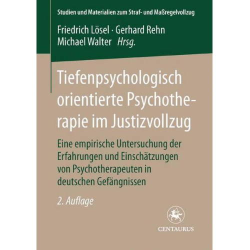 Willi Pecher - Tiefenpsychologisch orientierte Psychotherapie im Justizvollzug