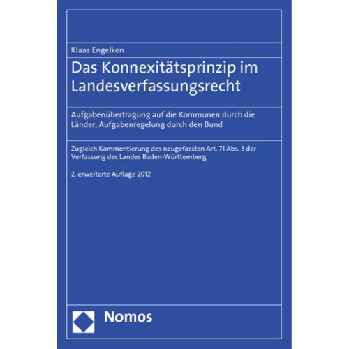 Klaas Engelken - Das Konnexitätsprinzip im Landesverfassungsrecht