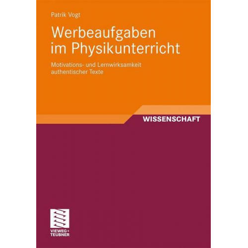 Patrik Vogt - Werbeaufgaben im Physikunterricht