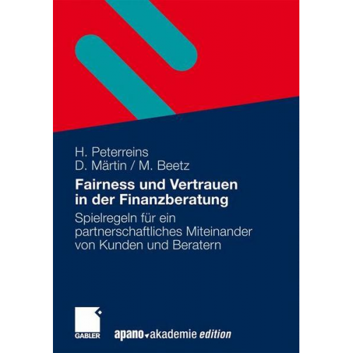 Hannes Peterreins & Doris Märtin & Maud Beetz - Fairness und Vertrauen in der Finanzberatung