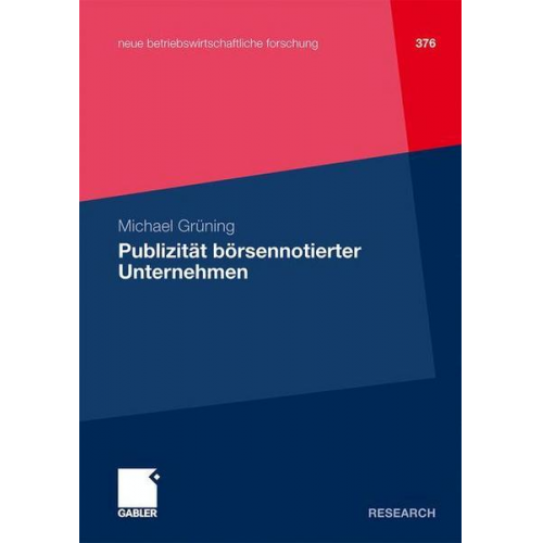 Michael Grüning - Publizität börsennotierter Unternehmen