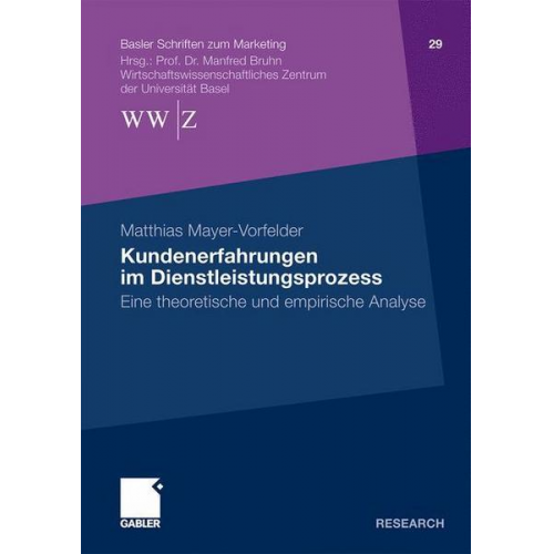 Matthias Mayer-Vorfelder - Kundenerfahrungen im Dienstleistungsprozess