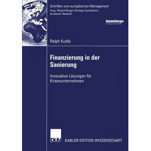 Ralph Kudla - Finanzierung in der Sanierung