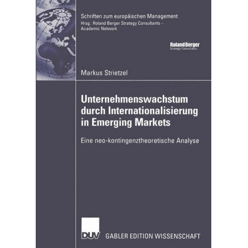 Markus Strietzel - Unternehmenswachstum durch Internationalisierung in Emerging Markets