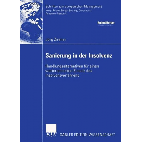 Jörg Zirener - Sanierung in der Insolvenz