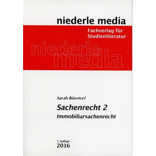 Sarah Bünstorf - Sachenrecht 2 - Immobiliarsachenrecht - 2022