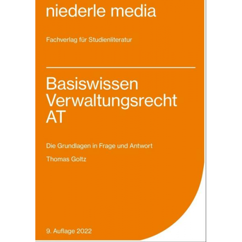 Thomas Goltz - Basiswissen Verwaltungsrecht AT - 2022