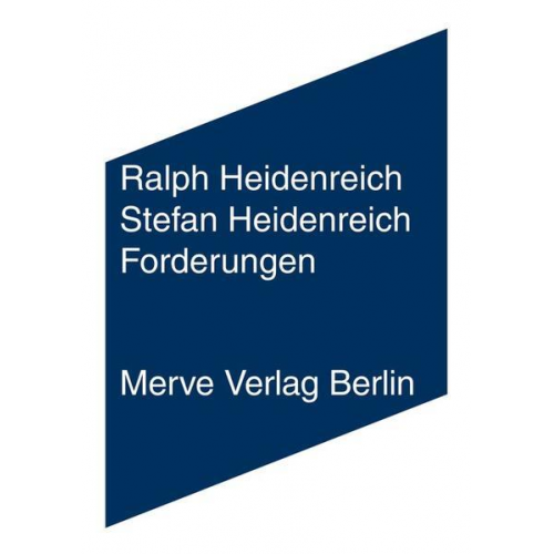 Ralph Heidenreich & Stefan Heidenreich - Forderungen