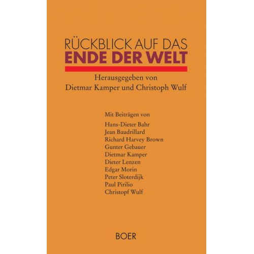 Dietmar Kamper & Christoph Wulf & Hans D. Bahr & Jean Baudrillard & Richard Harvey Brown - Rückblick auf das Ende der Welt