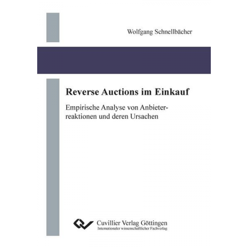 Wolfgang Schnellbächer - Reverse Auctions im Einkauf