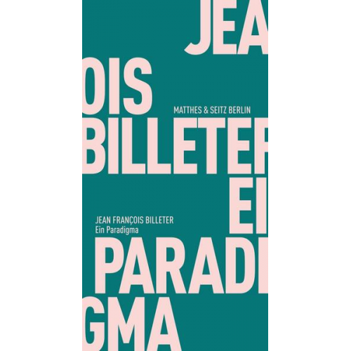 Jean François Billeter - Ein Paradigma