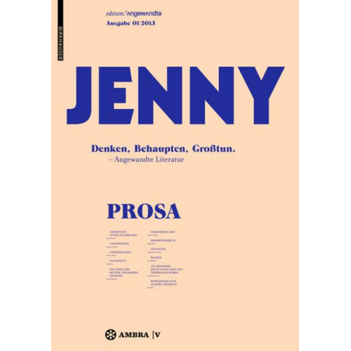 JENNY. Ausgabe 01