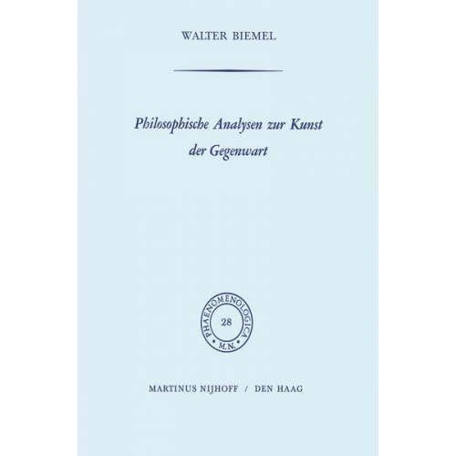 W. Biemel - Philosophische Analysen zur Kunst der Gegenwart