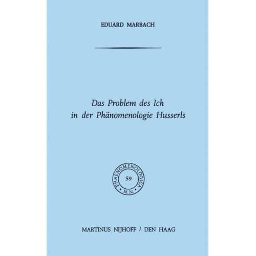 E. Marbach - Das Problem des Ich in der Phänomenologie Husserls