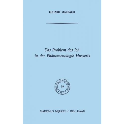 E. Marbach - Das Problem des Ich in der Phänomenologie Husserls