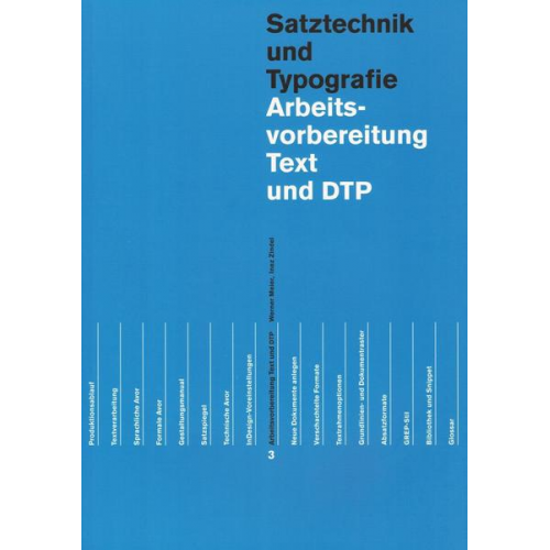 Werner Meier & Inez Zindel - Arbeitsvorbereitung Text und DTP