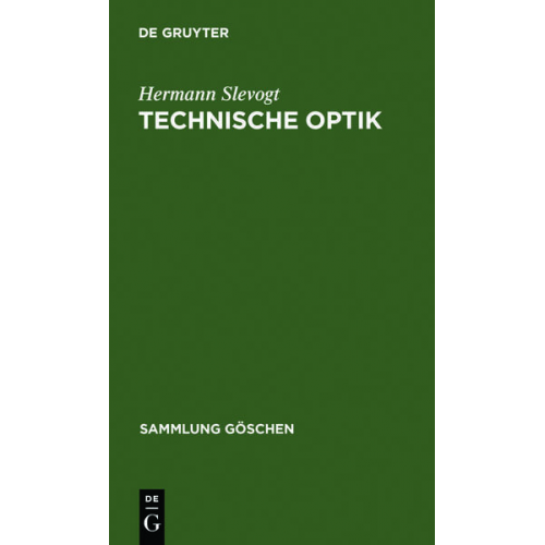 Hermann Slevogt - Technische Optik