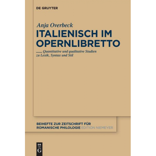 Anja Overbeck - Italienisch im Opernlibretto