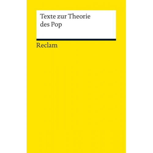 Texte zur Theorie des Pop