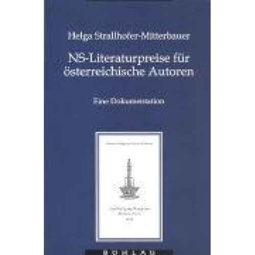 Helga Strallhofer-Mitterbauer - NS-Literaturpreise für österreichische Autoren