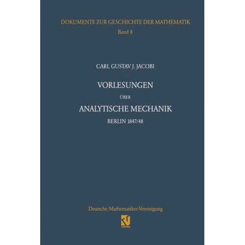 Carl G. J. Jacobi - Vorlesungen über analytische Mechanik