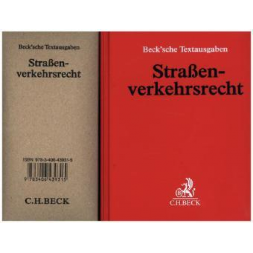 Straßenverkehrsrecht (ohne Fortsetzungsnotierung). Inkl. 85. Ergänzungslieferung