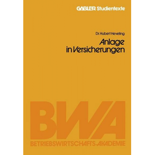 Hubert Heveling - Anlageformen — Steuerbegünstigte Darlehenshingabe und Anlage in Versicherungen