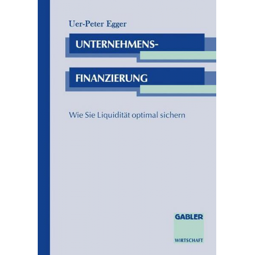 Uwe-Peter Egger - Unternehmensfinanzierung