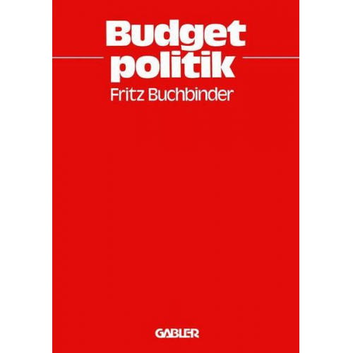 Fritz Buchbinder - Budgetpolitik