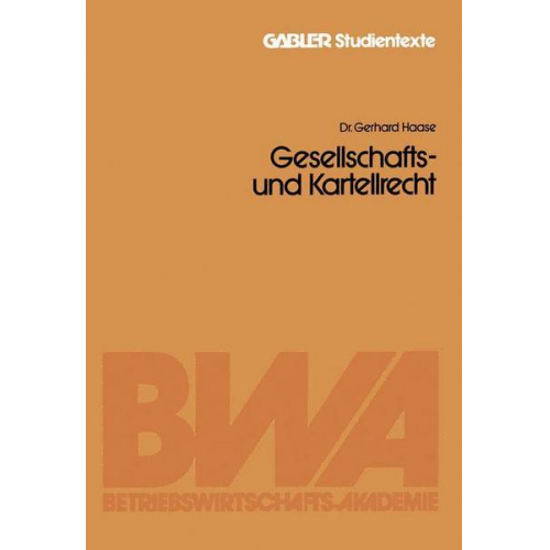 Gerhard Haase - Gesellschafts- und Kartellrecht