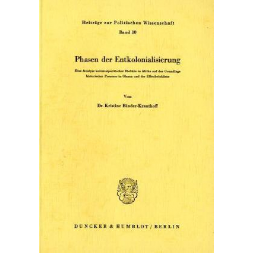 Kristine Binder-Krauthoff - Binder-Krauthoff, K: Phasen d. Entkolonialisier.