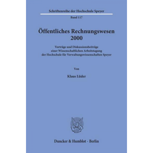 Öffentliches Rechnungswesen 2000.