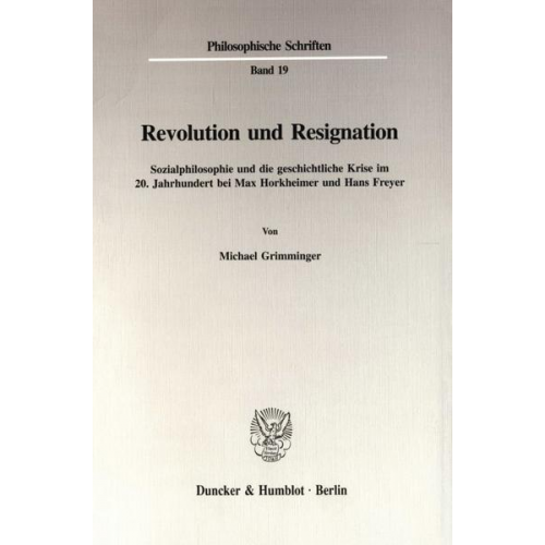 Michael Grimminger - Revolution und Resignation.